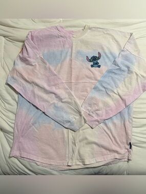 Ohana Pastel Tie-Dye Spirit Jersey with Stitch Graphic